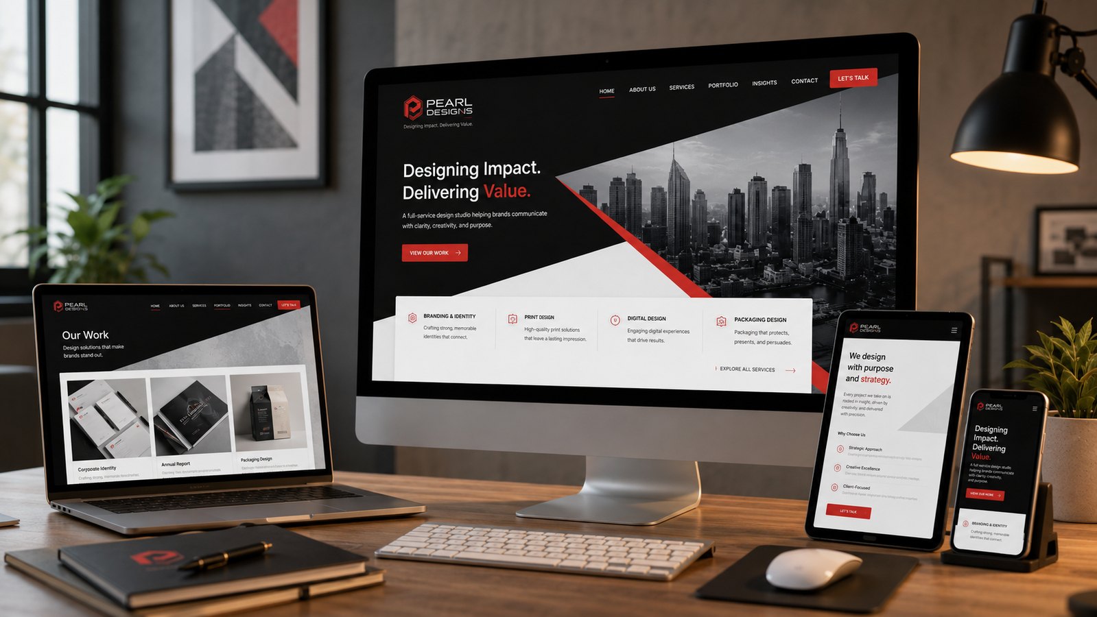 Pearl Designs portfolio preview