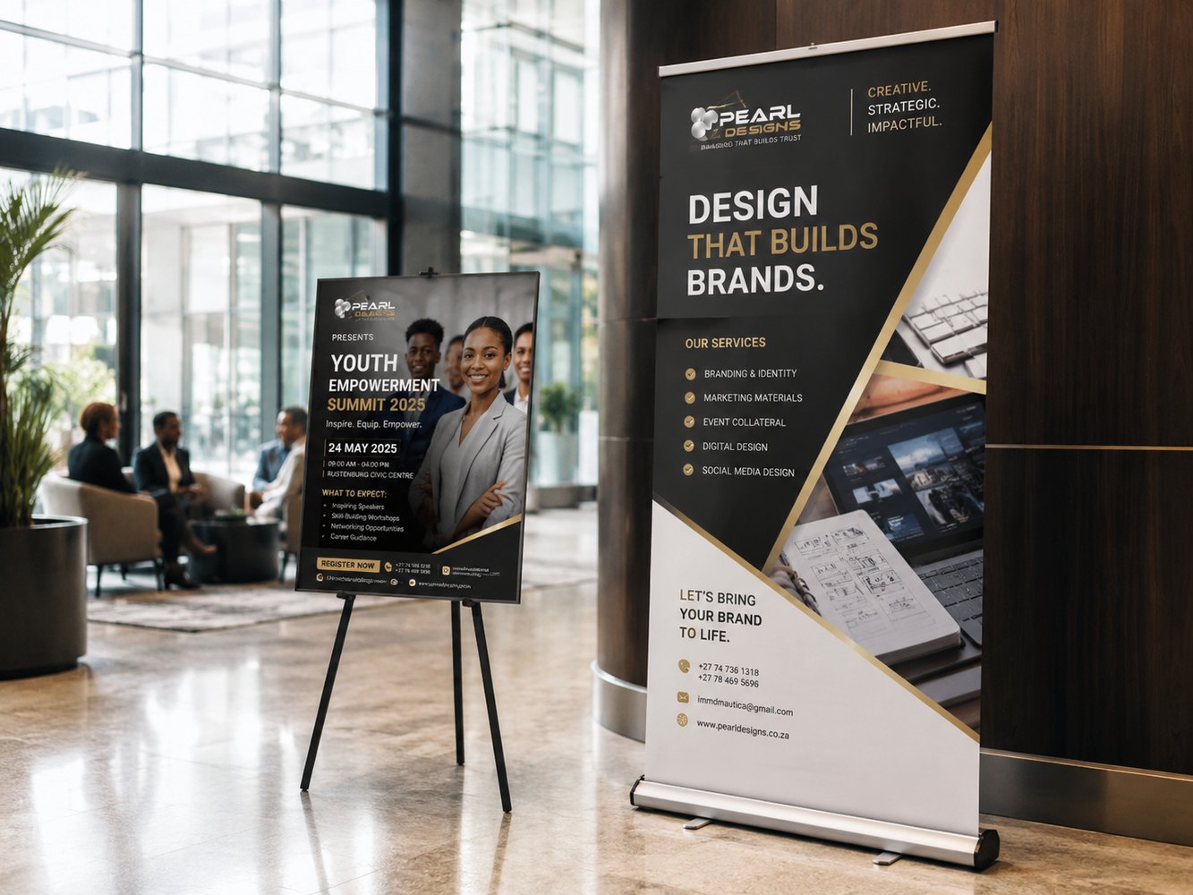 Poster and banner design mockup